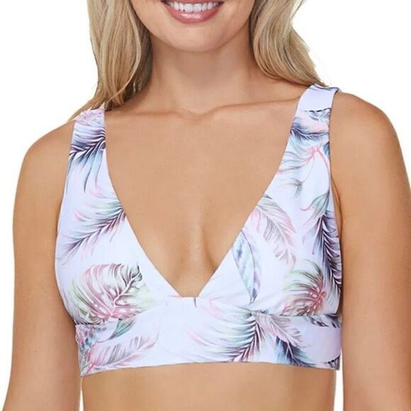 Raisins, Pacifica Reversible Island Bikini Top, Gingham Checkers, Women’s Small - Picture 7 of 13